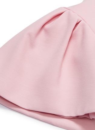 Detail View - Click To Enlarge - ALEXANDER MCQUEEN - Puff sleeve crepe mini dress