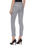 Back View - Click To Enlarge - ALEXANDER MCQUEEN - Houndstooth jacquard skinny jeans