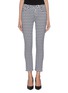 Main View - Click To Enlarge - ALEXANDER MCQUEEN - Houndstooth jacquard skinny jeans