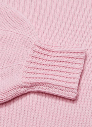  - ALEXANDER MCQUEEN - Colourblock rib knit panel cashmere sweater