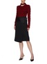 Figure View - Click To Enlarge - ALEXANDER MCQUEEN - Cutout neck marled wool sweater