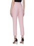Back View - Click To Enlarge - ALEXANDER MCQUEEN - Cropped leaf crepe suiting pants