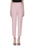 Main View - Click To Enlarge - ALEXANDER MCQUEEN - Cropped leaf crepe suiting pants