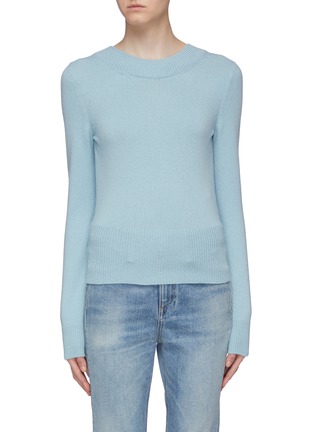 Main View - Click To Enlarge - ALEXANDER MCQUEEN - Tie ribbon back wool sweater