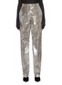 Main View - Click To Enlarge - ZAID AFFAS - Tapered metallic pants