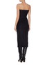 Back View - Click To Enlarge - ZAID AFFAS - Mohair strapless hourglass bodycon dress