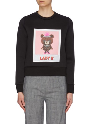 Main View - Click To Enlarge Main View - Click To Enlarge - NEIL BARRETT - 'Lady B' slogan graphic print sweatshirt