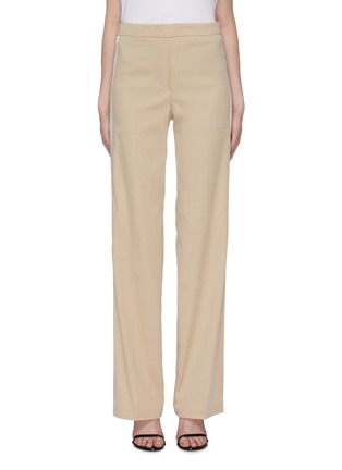 Main View - Click To Enlarge - NEIL BARRETT - Stripe outseam straight leg suiting pants