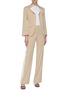 Figure View - Click To Enlarge - NEIL BARRETT - Stripe outseam straight leg suiting pants