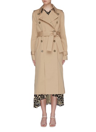Main View - Click To Enlarge - ROKH - Belted split hem trench coat