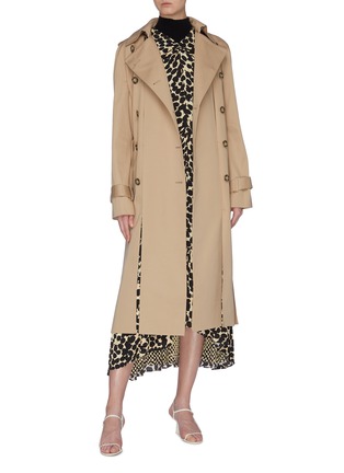 Figure View - Click To Enlarge - ROKH - Belted split hem trench coat