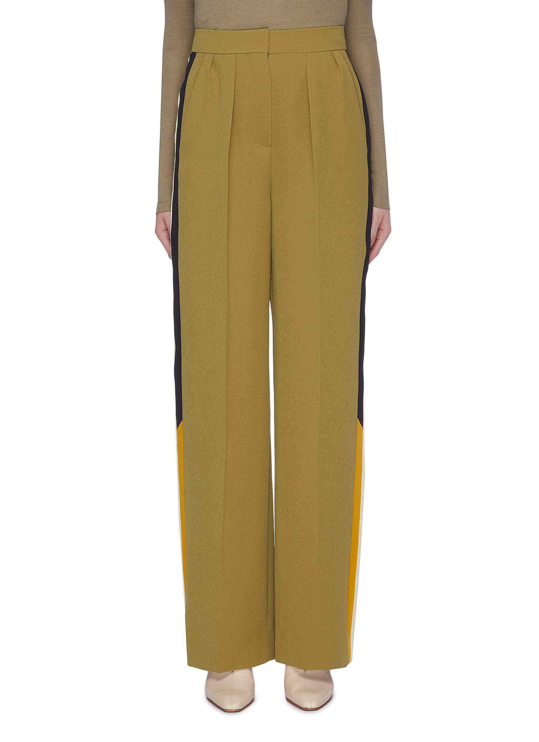 Esca colourblock stripe outseam suiting pants by Roksanda