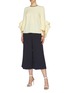 Figure View - Click To Enlarge - ROKSANDA - 'Hasani' piped outseam cady culottes