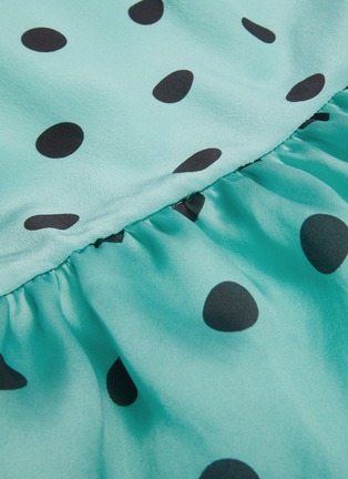 Detail View - Click To Enlarge - SILVIA TCHERASSI - 'Brigid' strappy back polka dot peplum camisole dress