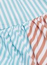 Detail View - Click To Enlarge - SILVIA TCHERASSI - 'Calantha' tie shoulder colourblock stripe peplum dress