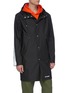 Detail View - Click To Enlarge - STUTTERHEIM - 'Falun LW' stripe sleeve hooded unisex raincoat