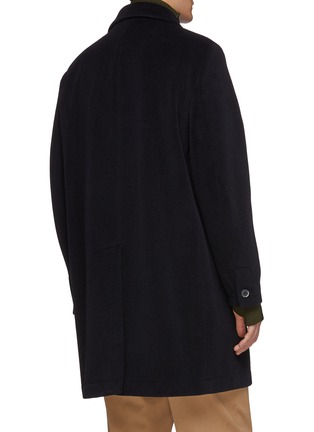 Back View - Click To Enlarge - BARENA - Notched lapel virgin wool fleece coat