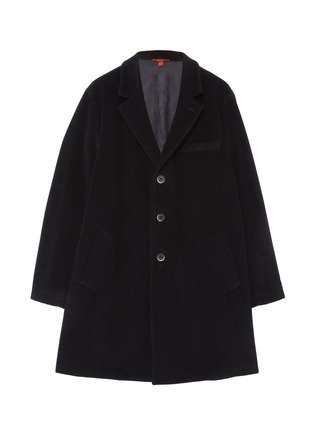 Main View - Click To Enlarge - BARENA - Notched lapel virgin wool fleece coat