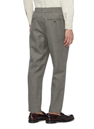 Back View - Click To Enlarge - BARENA - Houndstooth check plaid jogging pants