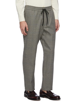 Front View - Click To Enlarge - BARENA - Houndstooth check plaid jogging pants