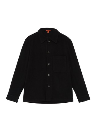Main View - Click To Enlarge - BARENA - Patch pocket melton shirt jacket
