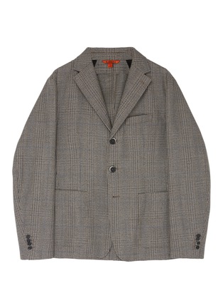 Main View - Click To Enlarge - BARENA - Houndstooth check plaid soft blazer