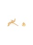 Detail View - Click To Enlarge - ROWELL CONCEPCION JEWELRY - 'Love XO' freshwater pearl 14k yellow gold mismatched stud earrings