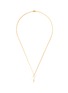 Main View - Click To Enlarge - ROWELL CONCEPCION JEWELRY - 'Aluum' freshwater pearl notched bar pendant necklace