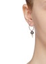 Figure View - Click To Enlarge - ROWELL CONCEPCION JEWELRY - 'Olea' freshwater pearl 14k white gold single hoop drop earring