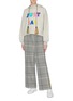 Figure View - Click To Enlarge - MIRA MIKATI - 'Just Say' slogan patch hoodie