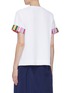Back View - Click To Enlarge - MIRA MIKATI - 'Just Chilling' slogan appliqué stripe cuff T-shirt
