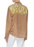 Back View - Click To Enlarge - MIRA MIKATI - 'Wow' botanical yoke panel stripe pyjama shirt