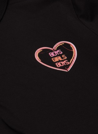  - NEIL BARRETT - Slogan heart print polo shirt