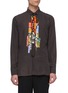 Main View - Click To Enlarge - NEIL BARRETT - Neon sign print shirt with tie
