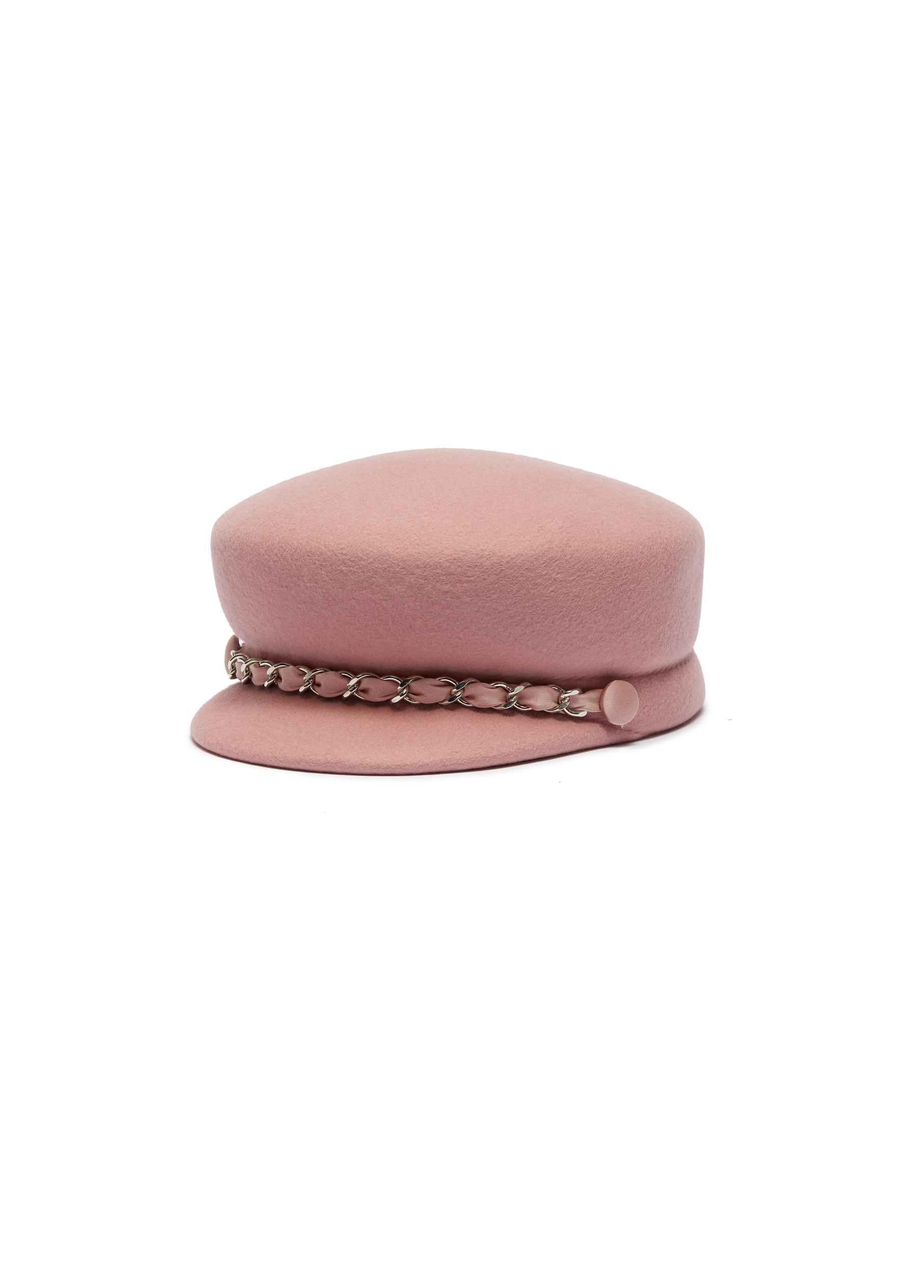 pink newsboy cap