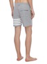 Back View - Click To Enlarge - THOM BROWNE  - Stripe swim shorts