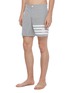 Figure View - Click To Enlarge - THOM BROWNE  - Stripe swim shorts