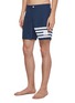 Figure View - Click To Enlarge - THOM BROWNE  - Stripe swim shorts