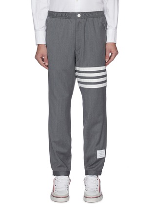 Main View - Click To Enlarge - THOM BROWNE  - Stripe track pants