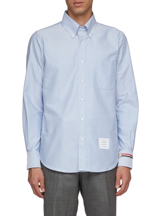Main View - Click To Enlarge Main View - Click To Enlarge - THOM BROWNE - Trompe l'œil watch Oxford shirt