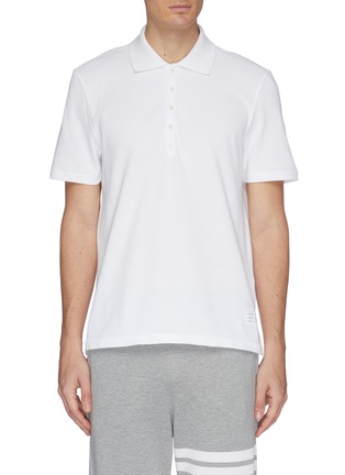 Main View - Click To Enlarge - THOM BROWNE  - Stripe back polo shirt
