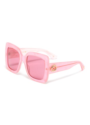 Main View - Click To Enlarge - GUCCI - Acetate oversized square sunglasses