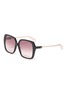 Main View - Click To Enlarge - GUCCI - Colourblock acetate oversized square sunglasses
