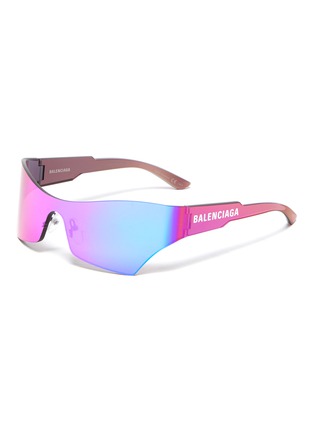 Main View - Click To Enlarge - BALENCIAGA - Angular full lens sunglasses