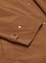  - CAMOSHITA - Contrast corduroy collar trench coat