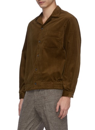 Front View - Click To Enlarge - CAMOSHITA - Chest pocket corduroy shirt