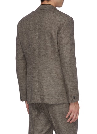 Back View - Click To Enlarge - CAMOSHITA - Wool blend soft blazer