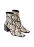 Detail View - Click To Enlarge - ALEXANDER WANG - 'Parker' snake embossed leather ankle boots