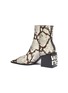  - ALEXANDER WANG - 'Parker' snake embossed leather ankle boots