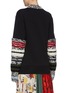 Back View - Click To Enlarge - SONIA RYKIEL - Patchwork wool knit sleeve sweatshirt